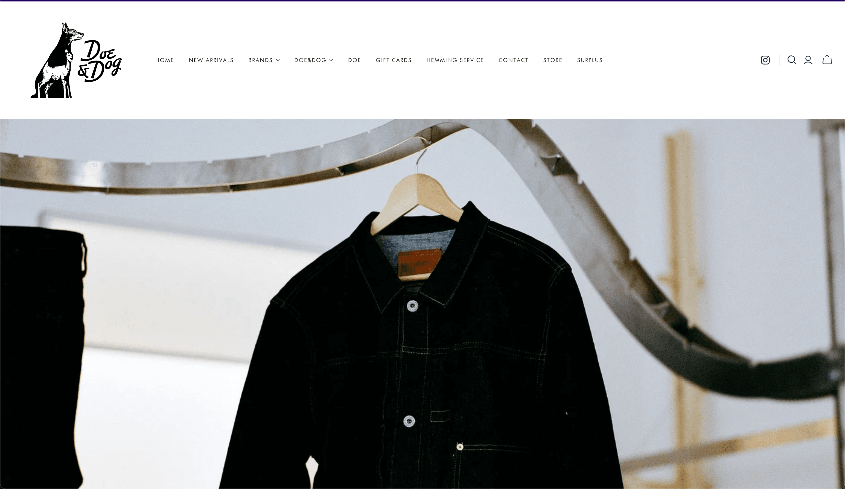 Clothes shop website